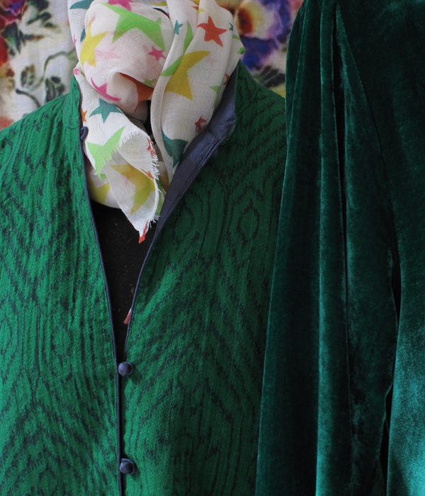 Giacca / camicia in lana IKAT
