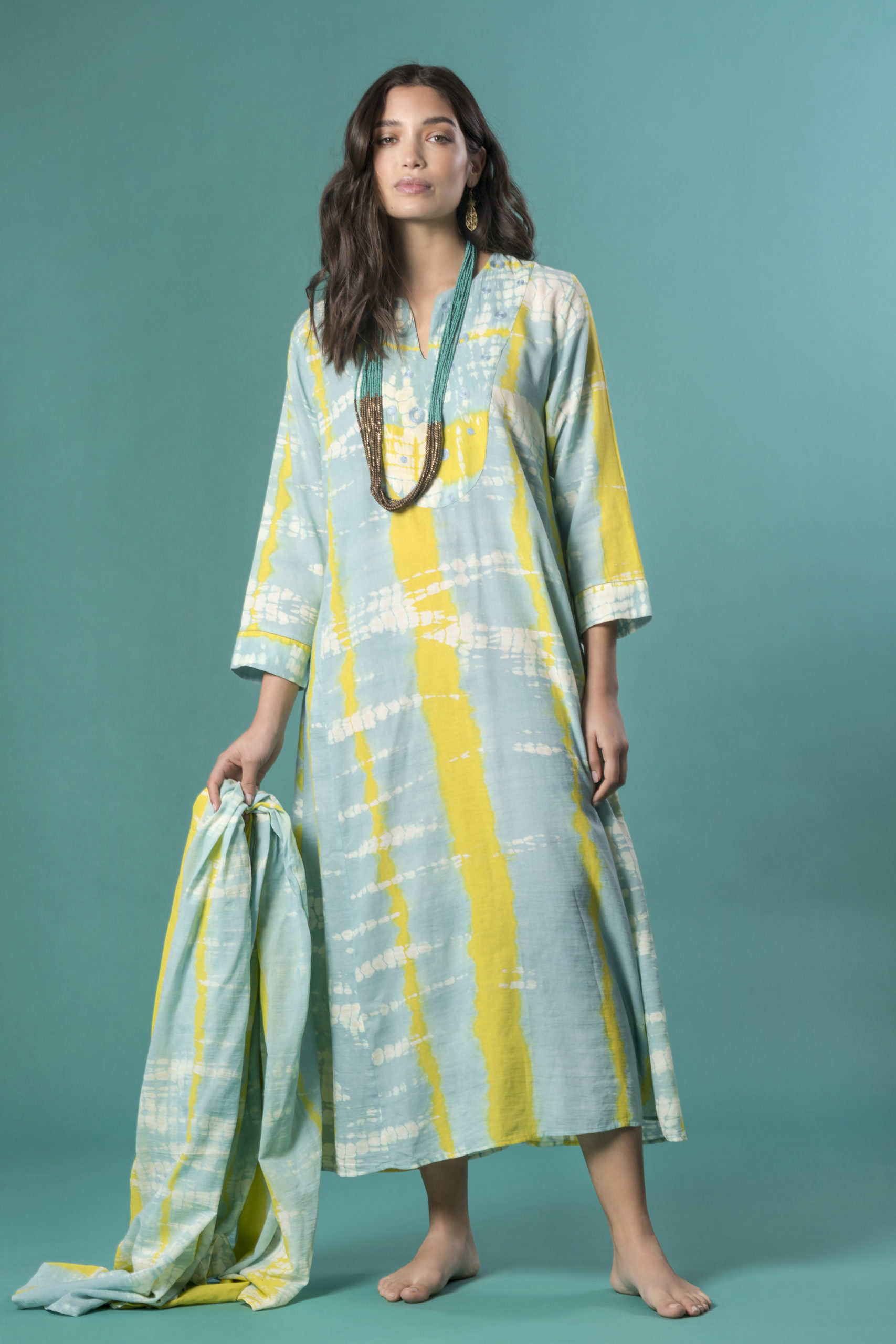 Kaftano e pareo TIE/DYE