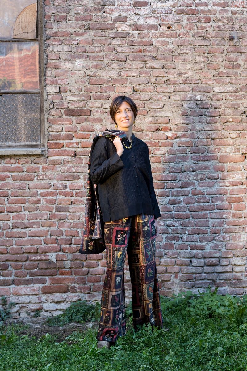 CAMICIA IMPUNTURATA A MANO / PANTALONI IN VELLUTO "MINIATURE"
