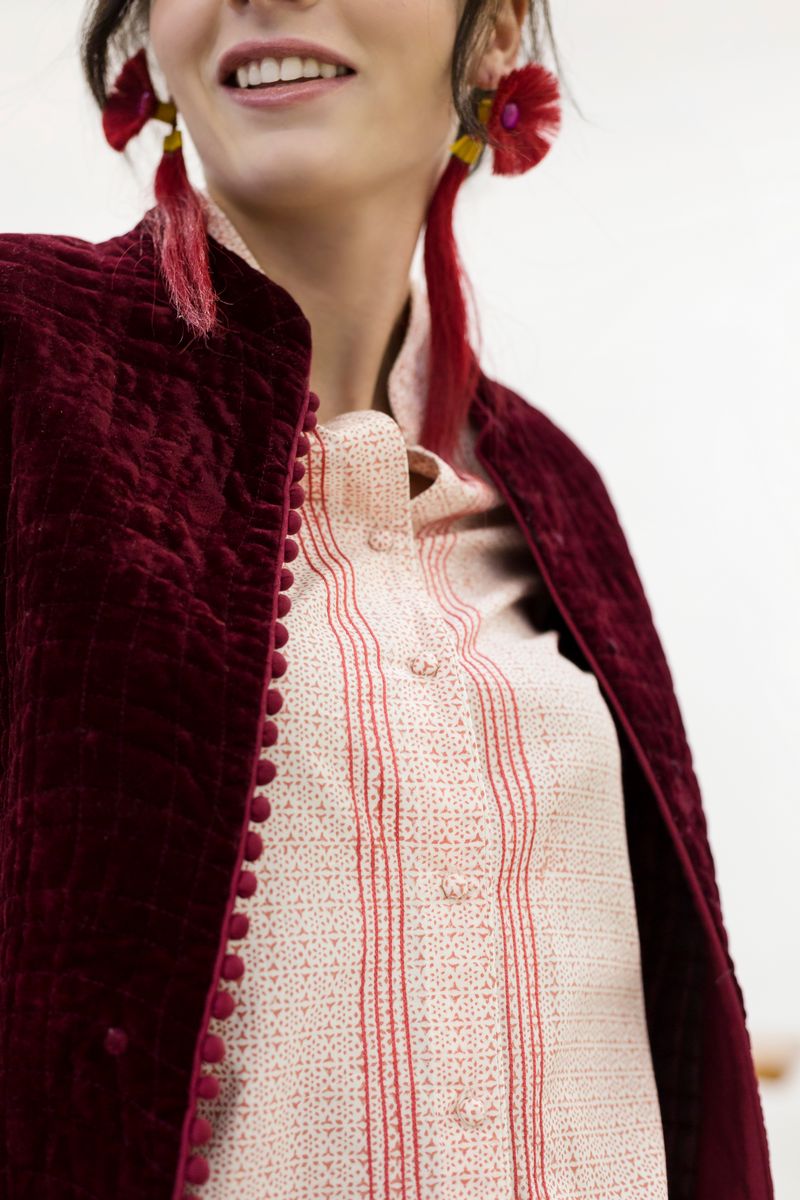 CAMICIA BLOCK PRINT / GIACCHINA IN VELLUTO